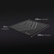 Gamebooster MP400 Kaymaz Tabanlı, Su Geçirmez ve Hassas Yüzeyli Oyuncu Mousepad (400X400X4MM)