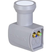 Mey İthalat 2'li Ikili Çift Çıkışlı Twin Lnb, Full Hd 4K Uyumlu, Yağmur Korumalı