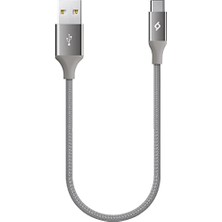 Mey İthalat 2DK26UG Type C-Usb 30 cm Gri Kablo