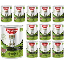 Mey İthalat Yetişkin Kedilere Kuzu Etli Pate, 400 G x 12 Adet