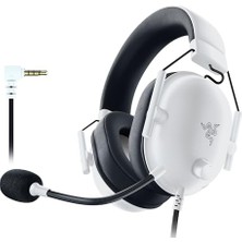 Mey İthalat Blackshark V2 x (Playstation) Kablolu E-Spor Kulaklık, Playstation 5 Uyumlu, 250G, Kardioid Mikrofon, 50 mm Sürücüler, Pasif Gürültü Engelleme, 3.5 mm Jak, Beyaz