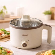 Mioji EP50 600W 1.7l Çok Fonksiyonlu Elektrikli Pişirici Beyaz
