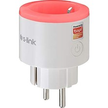 Mey İthalat Swapp Sl-03 16A Akım Korumalı Akıllı Priz Rgb Işıklı 2.4 G Wifi Tuya Destekli