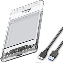 Mey İthalat 2.5" Taşınabilir Sabit Disk Kutusu USB 3.0 Hızlı Veri Aktarımı; 5gbps Sata I/ıı/ııı Uyumluluğu, Şeffaf Kasa, WH11 Model, Yüksek Performanslı Hdd/ssd Kutu | WH11