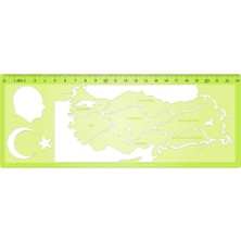 Hatas Türkiye Haritası Şablonu 23CM N:02287