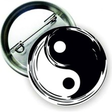 Ms Major Selection Yin Yang Buton Rozet, TYB6G417NBE16BAL16