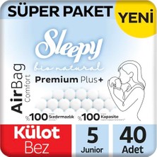 Mey İthalat Bio Natural Premium Plus Airbag Comfort Süper Paket Külot Bez 5 Numara Junior 40 Adet