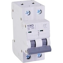 Mey İthalat 4VTB-2B32 Otomatik Sigorta, 4,5ka, B Tipi, 2 Kutup, 32A