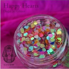 Mey İthalat Happy Hearts Jel Formlu Doğal Glitter