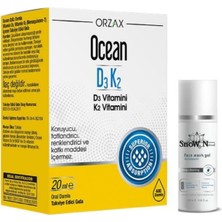 Ocean Orzax D3K2 Damla 20 Ml, D3 Vitamini K2 Vitamini + Yüz Temizleme Jeli 100 ml Set