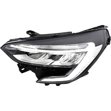Mey İthalat Far Sağ Motorlu LED Krom Çıtalı Renault Clio V Hatcback 20-23 Joy Model Ballast Beyin Dahil 202344