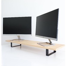 Mey İthalat Wms2 Ikili Monitör Yükseltici Standı, Mdf Lam, Safir Meşe