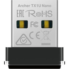 Mey İthalat Archer TX1U Nano AX300 Mbps, Nano Tasarım, Tak ve Çalıştır, Linux ve Windows(11/10/7) Destekli Wi-Fi 6 USB Adaptör