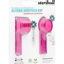 Mey İthalat Şarjlı Pilli Diş Fırçaları Için Hijyenik Diş Fırçası Koruma Kabı-2'li Pembe x 2