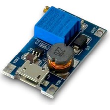 Mey İthalat MT3608 USB Girişli Ayarlanabilir Dc-Dc Voltaj Yükseltici Modül, 2A