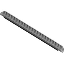 Mey İthalat Kanal Kulp Füme Kanallı Çizgili Metal Mobilya Çekmece Dolap Kapak Kulpu Modern Kulplar, 224 Mm, 24 cm