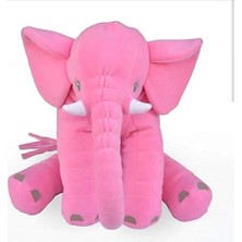 Mey İthalat Büyük Uyku Arkadaşım Peluş Yumuşak Fil, Pembe, 60 cm