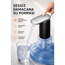 Ultra Sessiz Şarjlı Otomatik Damacana Su Pompası Yüksek Hızlı Akış 2000MAH Pil
