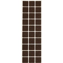 Mey İthalat Smartizi Kare Yapışkanlı Mobilya Altlığı Ince Ayaklar Için Çizilmez ve Ses Kesici Ped, 2x2 Cm, (Tek Plaka x 30 Adet)