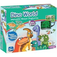 Mey İthalat 83915 Dino World Manyetik Hikâye Oluşturma Seti