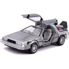 Jada, 253255021, Geleceğe Dönüş Zaman Makinesi, Die-Cast( Metal ), Işıklı, 1:24 Ölçek, Time