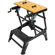 Mey İthalat Katlanabilir Çalışma Tezgahı, 100 kg Taşıma Kapasiteli, Ayarlanabilir, Mdf ve Çelik, 60.5X71.5X21-77 Cm, 12.6 kg