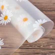 Mey İthalat Mutfak ve Buzdolabı Rafları Için Kesilebilir, Kaymaz Eva Kaplama; Su Geçirmez Şeffaf Tasarım