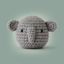 Mey İthalat Amigurumi Tığ Kiti, Mini Fil Örgü Kiti