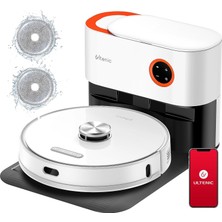 Ultenic T10 Pro Robot Süpürge, Silme Fonksiyonlu, Istasyonu, 4000 Pa Temizlik Robotu, Uzun Çalı�
