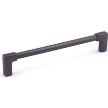 Mey İthalat Metal 160 mm Dayanıklı Nova Füme Mobilya Kulp Çekmece Dolap Kapak Kolu Kulpu Kulpları Tasarım Kulbu