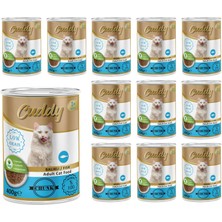 Mey İthalat Yetişkin Kedi Balıklı ve Jöleli Konserve Mama 400 G x 12 Adet