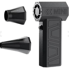 Mey İthalat Mini Turbo Jet Fan, 130000RPM Yüksek Hızlı Güçlü Jet Fan Üfleyici, 2 Adet Başlık