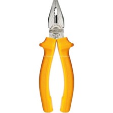 Mey İthalat Dövme Çelik Pense, El Aleti, 180 Mm, Turuncu Saplı, Lüks, Kombine Pense, Dayanıklı, Ergonomik Tutma Yüzeyli, Premium Kalite