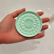 Kentex 3D Baskı Makyaj Fırçası Temizleme Pedi - Desenli Aparat-Mint