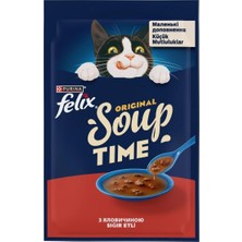 Mey İthalat Soup Time Kedi Çorbası Sığır Etli 48G 30 Adet