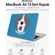 Mey İthalat Kapak, MacBook Air Kılıf 13 Inç A1369 A1466 Uyumlu Sert DOG01 Tasarım Ince Hafif Darbe Önleyici Hard Case Çizilmeye Dayanıklı Eski Kasa 2010-2017 Koruyucu Kapak Açık Mavi