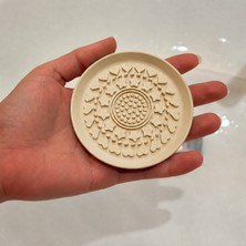Kentex 3D Baskı Makyaj Fırçası Temizleme Pedi - Desenli Aparat-Bej