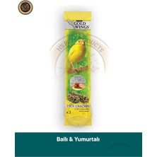 Mey İthalat Gold Wings Ballı Yumurtalı Kanarya Krakeri, 2'li Set, Kanaryalar Için