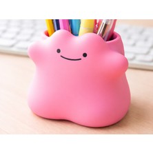 Kentex 3D Baskı Gülen Bulut Kalemlik - Masaüstü Organizer - Pembe