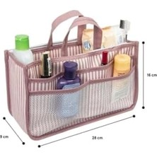 Mey İthalat 28X9X16 Pembe Çanta Içi Düzenleyici