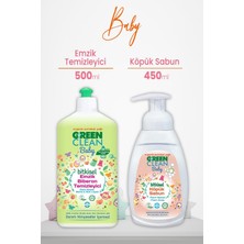 U Green Clean Baby Bitkisel Biberon Emzik Temizleyici 500 ml ve Köpük Sabun Portakal 450 ml