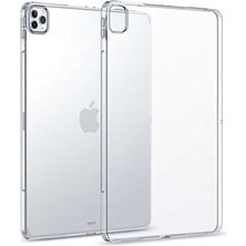 Mey İthalat iPad Pro 12.9 2020 4. Nesil Uyumlu Renksiz Süper Silikon Tablet Kapağı