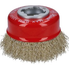 Mey İthalat Professional 1 x Dalgalı Tencere Fırçası Clean (Metal, Açılı Taşlama Makinesi Aksesuarı), X-Lock, Ø 75 Mm, Tel Kalınlığı 0,3 Mm, Çap 115 mm