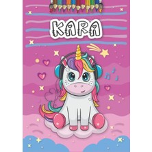 Mey İthalat Kara: Personalized Coloring Book For, Theme: Unicorn, Birthday Gift Girl, Daughter..., 25 Designs With Name, Large Size A4 (Ca. 8.5 x 11 Inches), Ages: 4-8