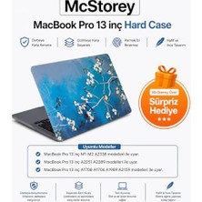 Mey İthalat MacBook Pro 13 M1 M2 Uyumlu Yeşil Sarı Sanatsal Desenli Kristal Sert Kapak A1706 A1708 A1989 A2159 A2251 A2289 A2338