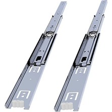 Mey İthalat Metal 3.6 cm 35 cm Bilyalı Dolap Çekmece Rayı En Uzunluk