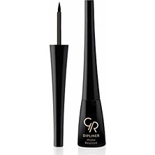 Mey İthalat Dipliner; Black, Kolay Uygulanan Derin Siyah Likit Dipliner Eyeliner