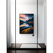 Mey İthalat (PSTER20975) Nordik Yansısı Iskandinav Tarzı Çerçeveli Tablo 40 x 50