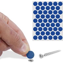 Mey İthalat Vida, BADEM10 Yapışkanlı Tapası Tıpası Mavi Vida Kapatıcı Kapağı (100 Adet)