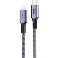 Mey İthalat 100W 5A Usb3.2 Gen 2 20 Gbps 8k 60Hz Type-C Görüntü, Şarj ve Data Kablosu, 3 Metre